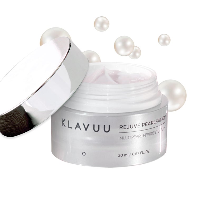 KLAVUU PEARLSATION Enriched Pearl Eye Cream â€“ Face Moisturizer, Niacinamide, Enhances Skin Elasticity, Dark Circles Under Eye Treatment with Anti-Aging Hydration, Korean Skin Care (0.68oz/20ml) - Image 1